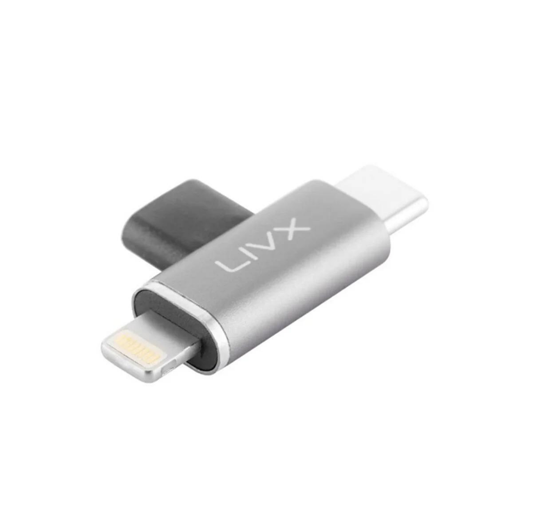 LivX Type C to Lightning/Type C Çevirici Dönüştürücü OTG Adaptör OTGBT