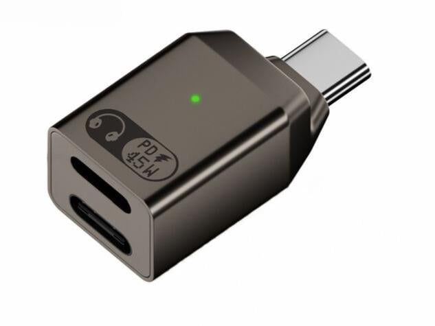 LivX Type C to Type C ve Lightning 45W Hızlı Şarj Kulaklık Dönüştürücü OTGCL