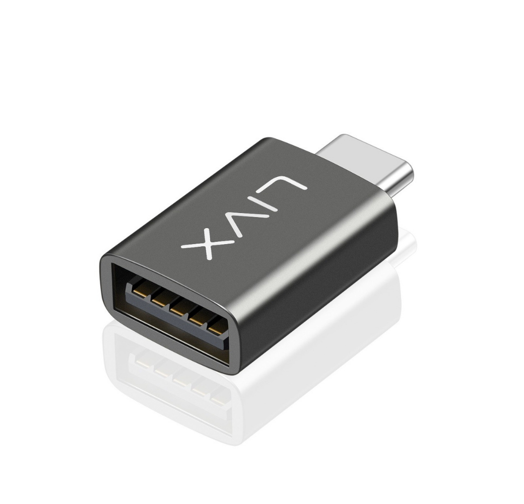 Livx USB 3.1 To Type-C 10Gbps Veri Aktarımı 3A Hızlı Şarj ve Data Aktarımı Çevirici Dönüştürücü OTG Adaptör Space Gray OTGKS