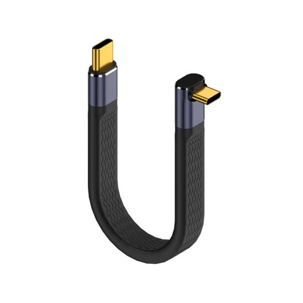 LivX USB4 FPC Esnek Tip-C Kablo - 240W PD3.1 Hızlı Şarj, 40Gbps Veri Aktarımı, 8K@60Hz Görüntü Desteği - 15 CM KBY