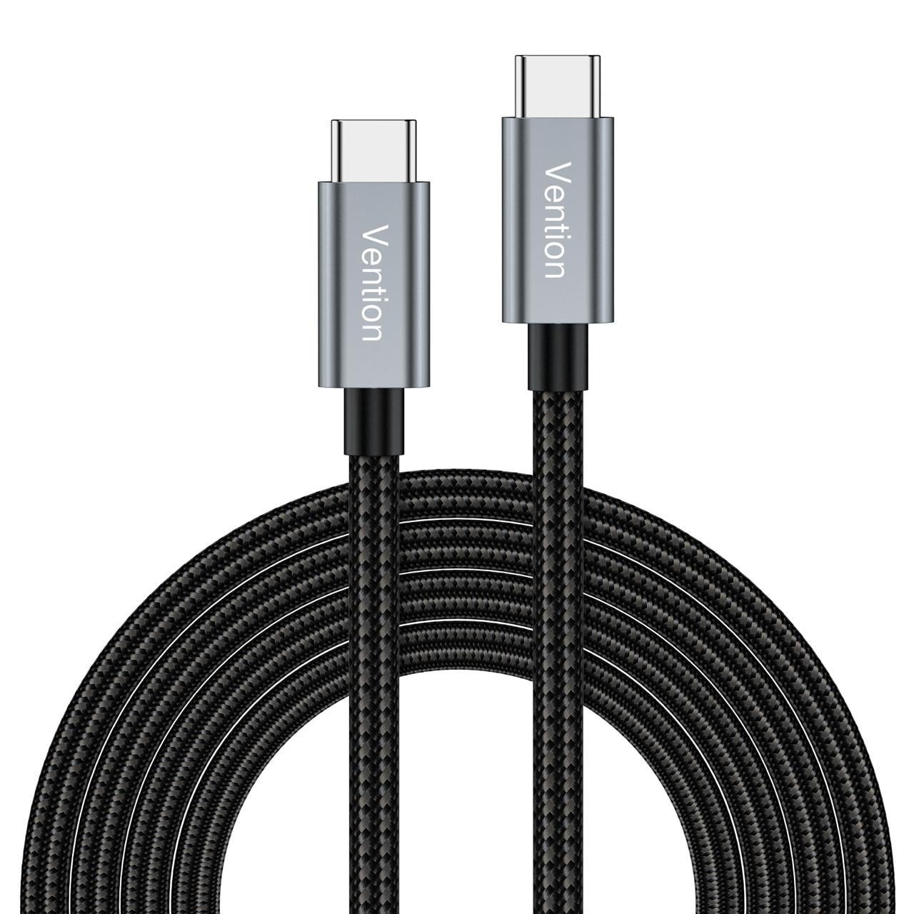 Ventıon Type-C to Type-C 100W 10Gbps Veri Aktarımı ve Hızlı Şarj Kablosu VCT-01