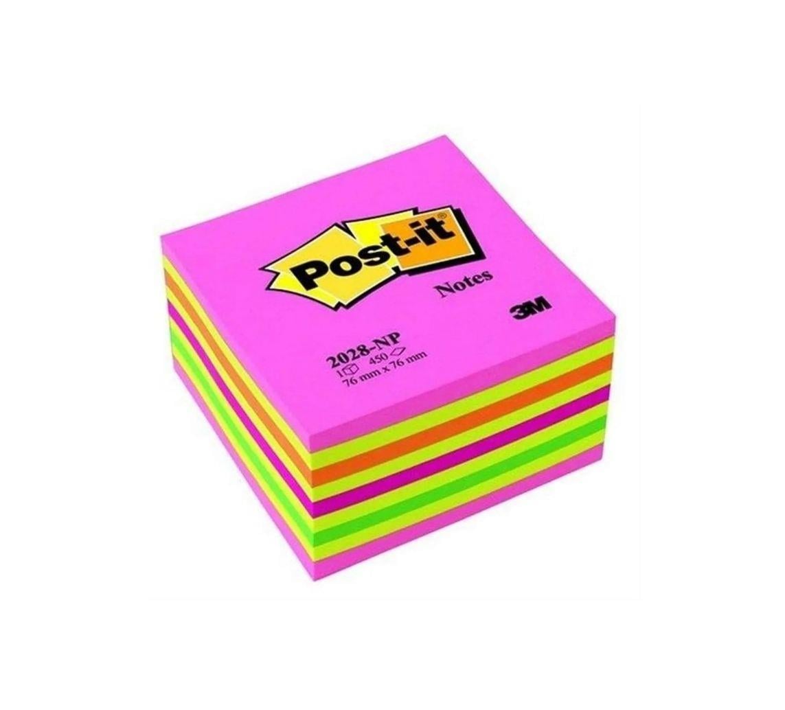 3M3M Post-It Yapışkanlı Not Kağıdı 51 x 51 mm 400 Yaprak - Gökkuşağı Tonlar 2028NP