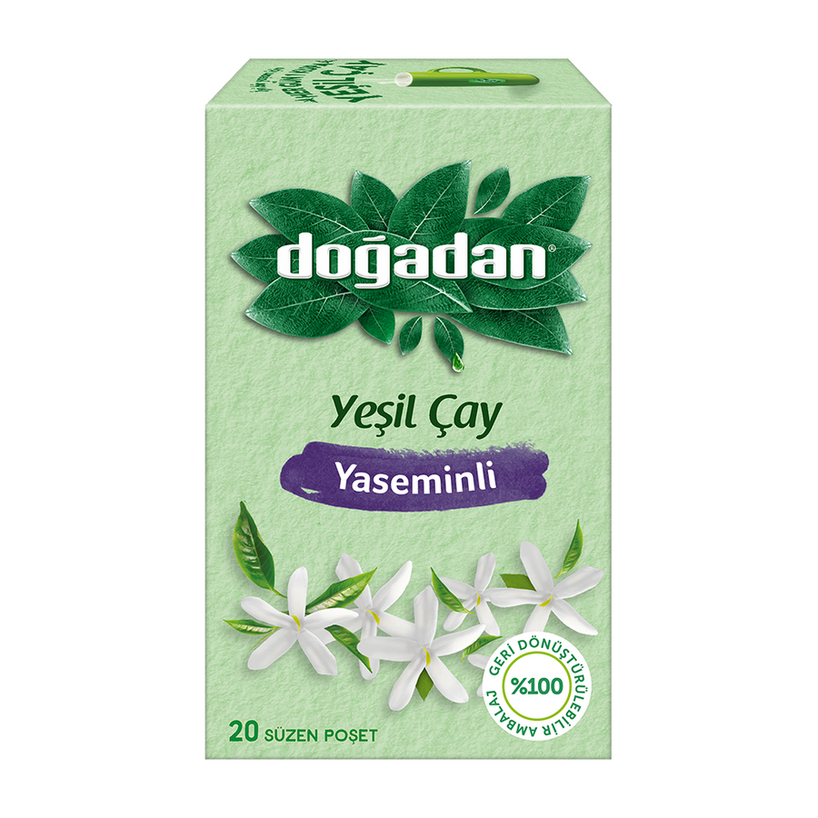 Doğadan Yaseminli Yeşil Çay 18′li