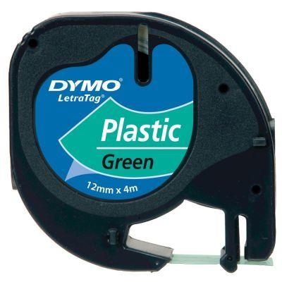 DymoDymo LetraTag Plastik Şerit Yeşil Etiket 12mmx4m