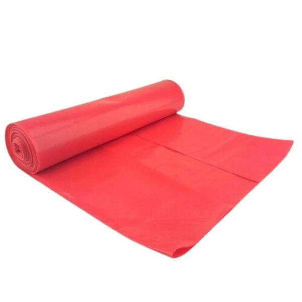 Kazanç Endüstriyel Jumbo Boy Kırmızı Çöp Torbası 80x110 Kırmızı 10 Lu 20 Paket
