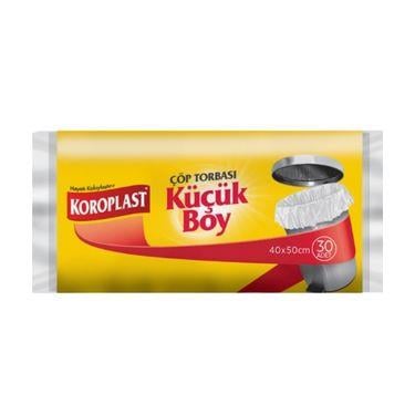 Koroplast Çöp Torbası Küçük Boy 40x50 Beyaz 30'lu Paket