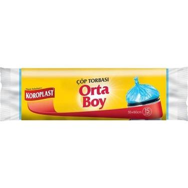 Koroplast Çöp Torbası Orta Boy 55x60 cm Mavi 15'li Paket