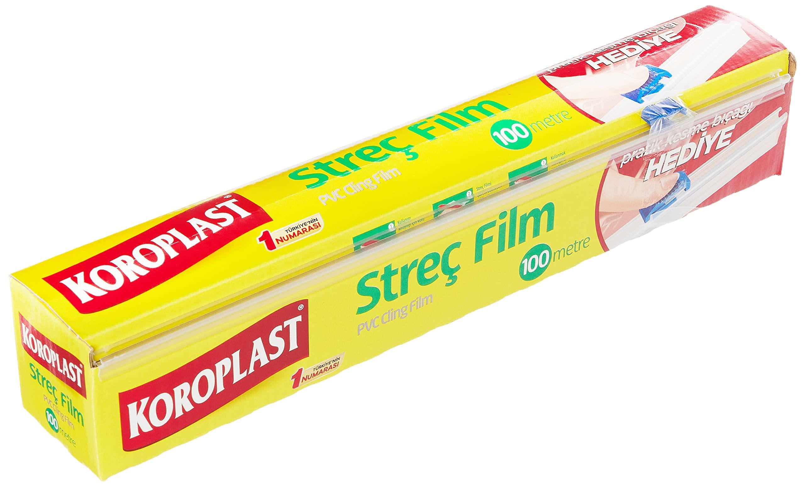 Koroplast Streç Film Pratik Kesme Bıçağı Hediyeli 100 M.