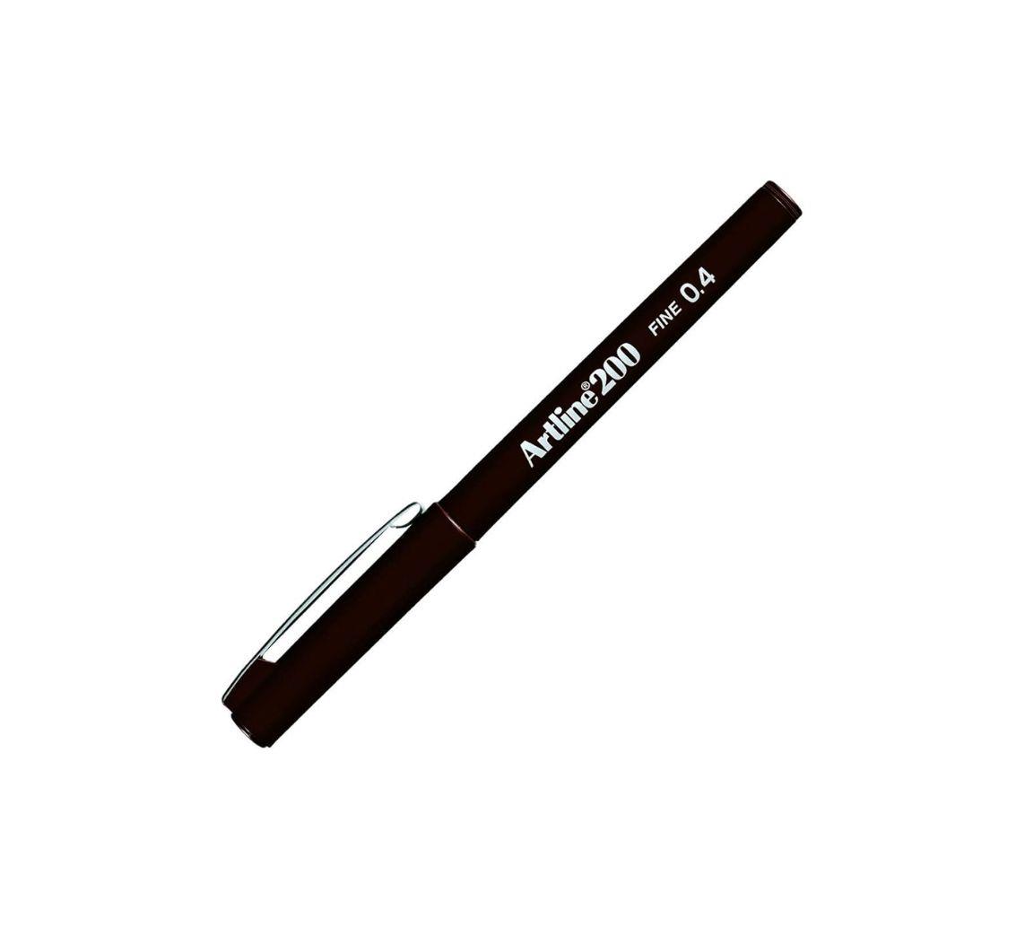 ArtlineArtline Fine Keçe Uçlu Yazı Kalemi, 0.4 mm, Koyu Kahverengi 200N