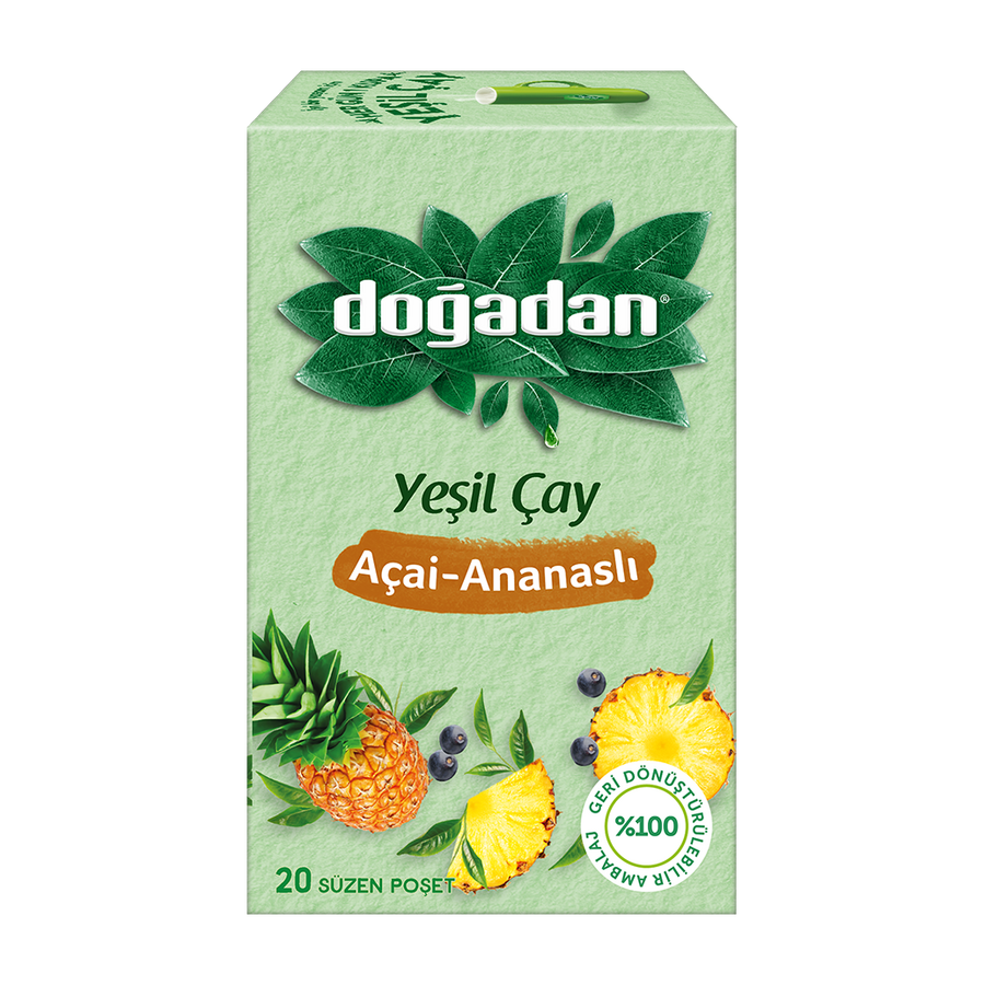 Doğadan Açai - Ananaslı Yeşil Çay 18'li