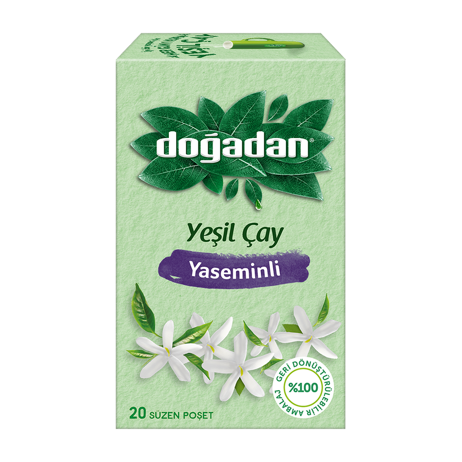 Doğadan Yaseminli Yeşil Çay 18′li