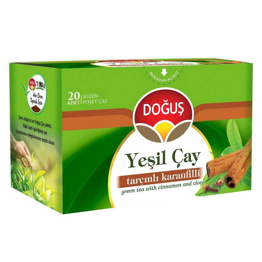 Doğuş Tarçınlı Karanfilli Yeşil Çay 20'li