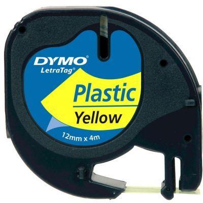 DymoDymo LetraTag Plastik Şerit Sarı Etiket 12mmx4m