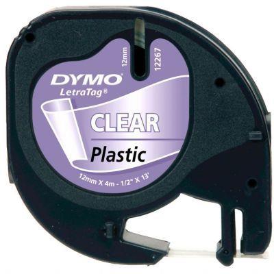DymoDymo LetraTag Plastik Şerit Şeffaf Etiket 12mmx4m