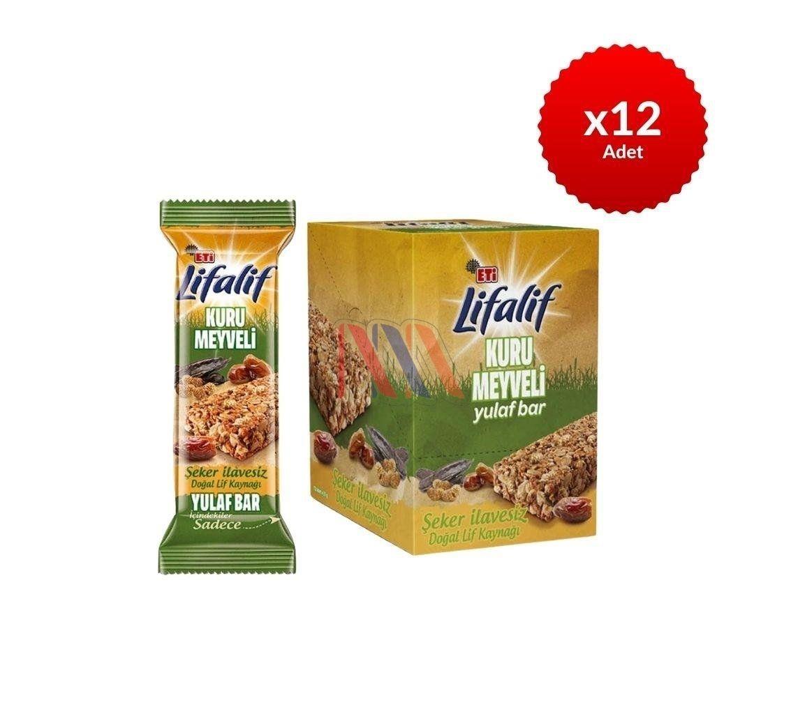EtiEti Lifalif Kuru Meyveli Müsli Bar 35 gx12'li