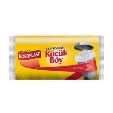 Koroplast Çöp Torbası Küçük Boy 40x50 Beyaz 30'lu Paket