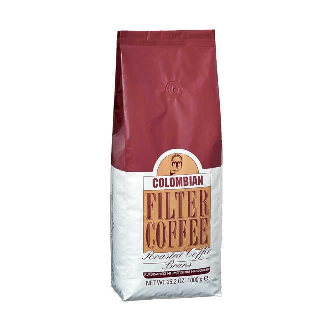 Mehmet Efendi Colombian 1000 gr Çekirdek Filtre Kahve