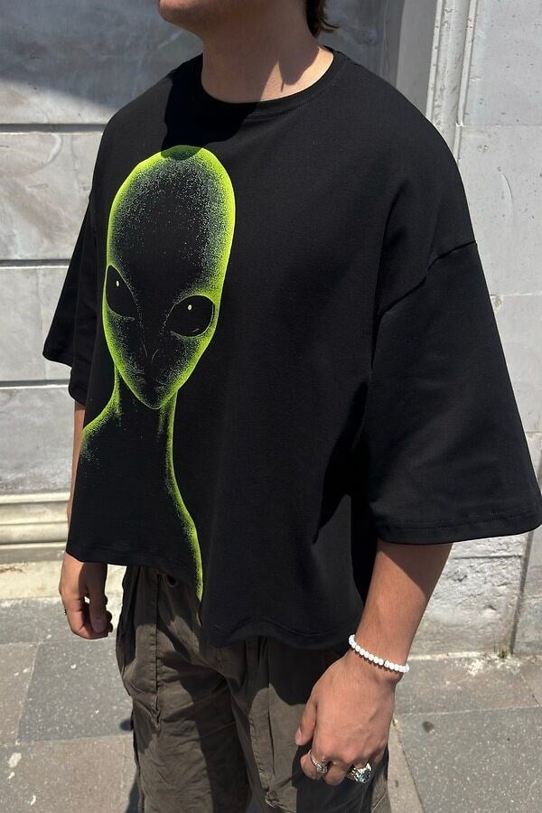 MW Premium Special Oversized Alıen-Vısıon T-shirt