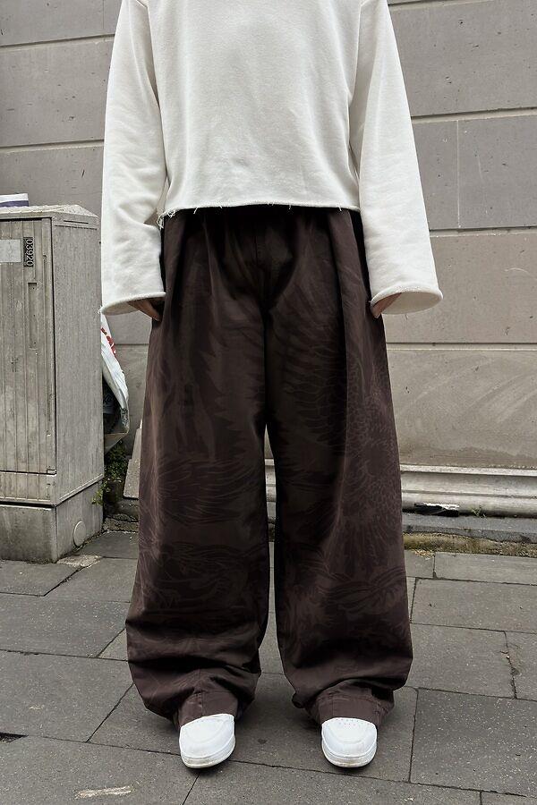 Premium  Chocolate Bobbi Eagle Cocoon Pants