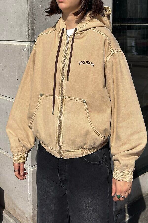 Premium Daria Giacca Cropped Canvas Jacket