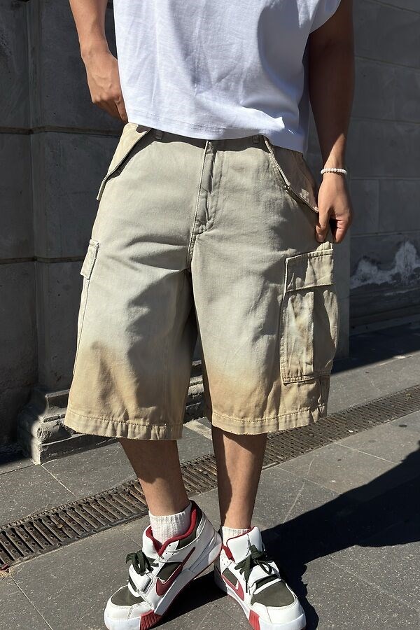 Premium Desert Fade Cargo Jorts