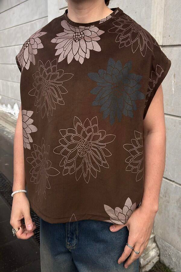 Premium Earthly Petals Flora Extreme  Oversized Sıfır Kol T-shirt