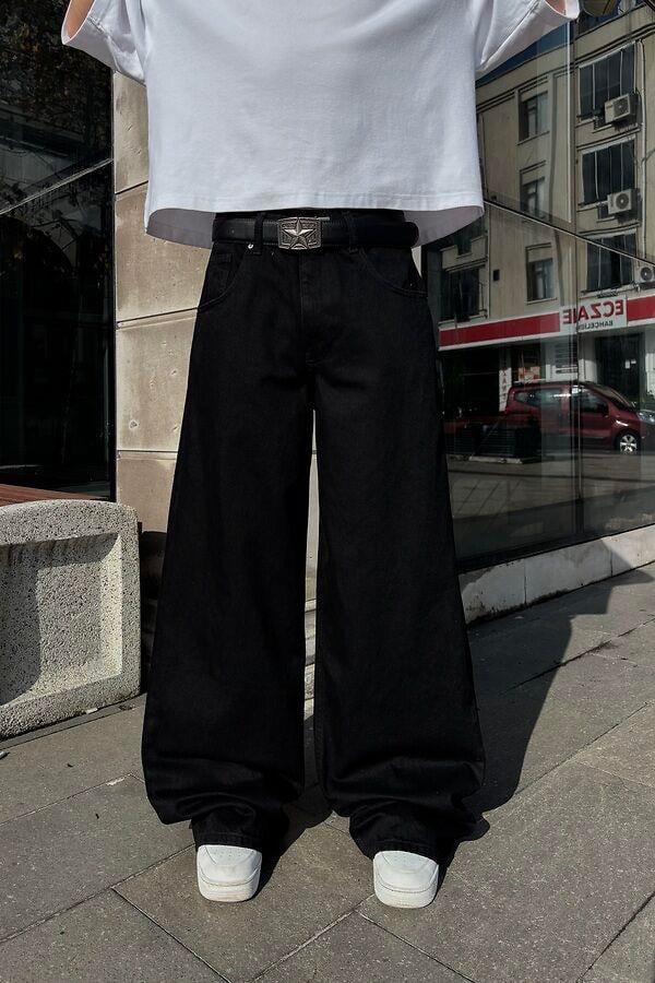 Premium Pİtch Black Ekstreme Baggy Jean