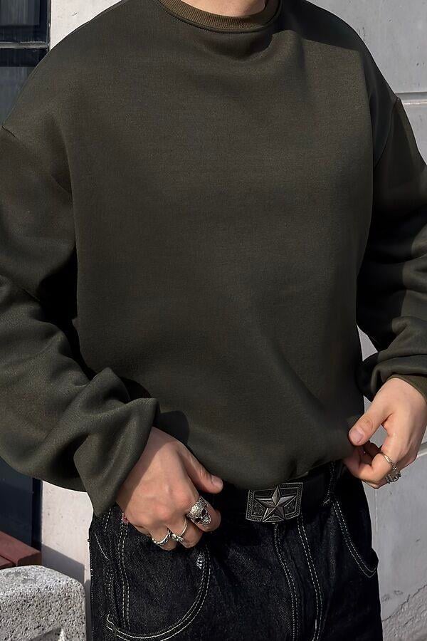 Premium Swamp Green Heavy Mold Stance Bomber Sweat