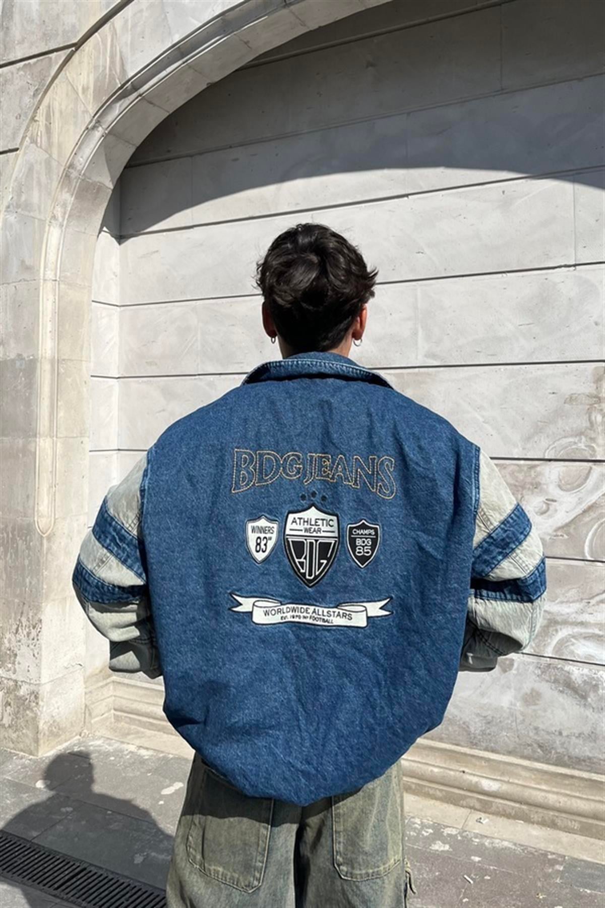 Premium Varsity Denim Jacket