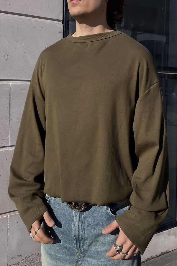  Green Boxy Fit Cut-Off Sweatshirt