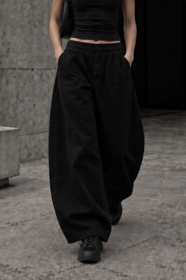 Premium Black Bobbi Baggy Ekstreme Pants