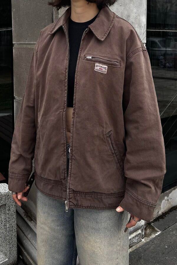 Premium Brown Dex Luca Workwear Jacket