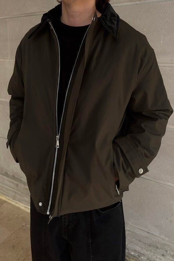 Premium Dark-Green Hafif Dolgulu Mevsimlik Urban Ceket