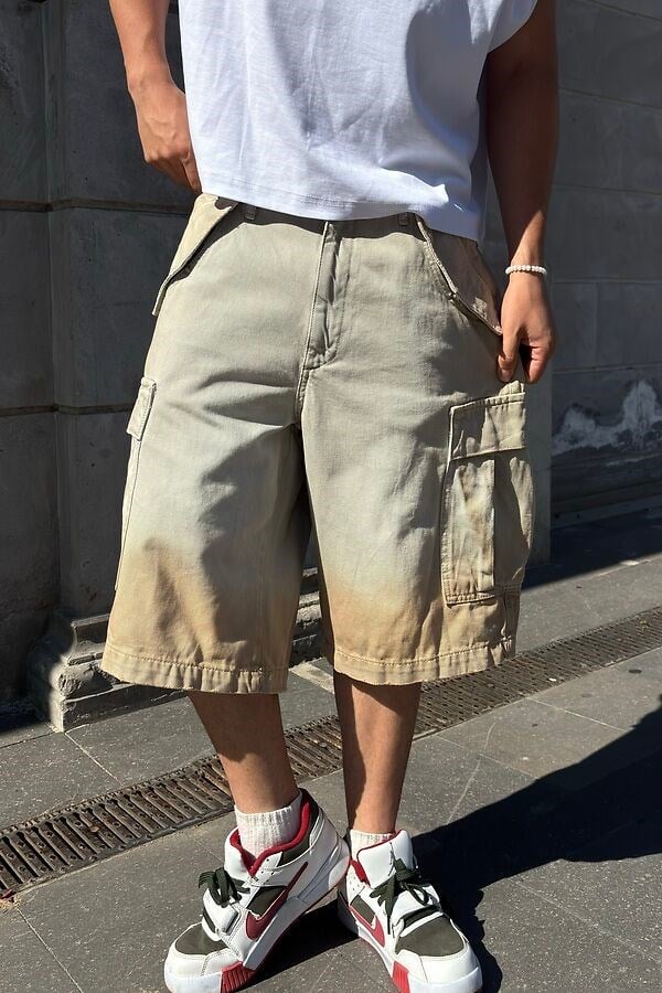 Premium Desert Fade Cargo Jorts