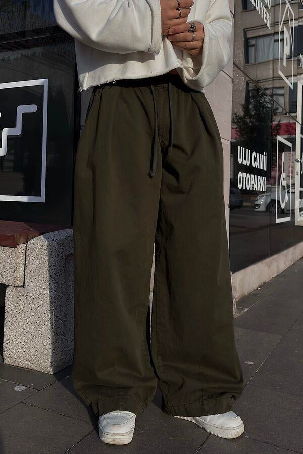 Premium Green Bobbi Baggy Cocoon Pants