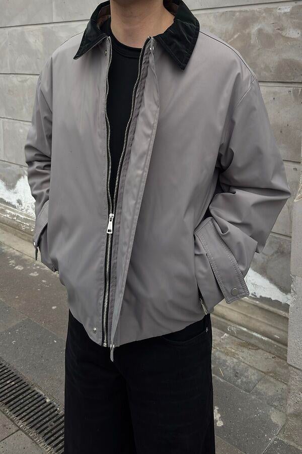Premium Grey Hafif Dolgulu Mevsimlik Urban Ceket