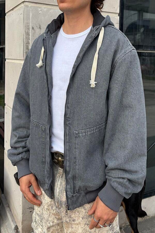 Premium Grey Tone Giacca Canvas Jacket