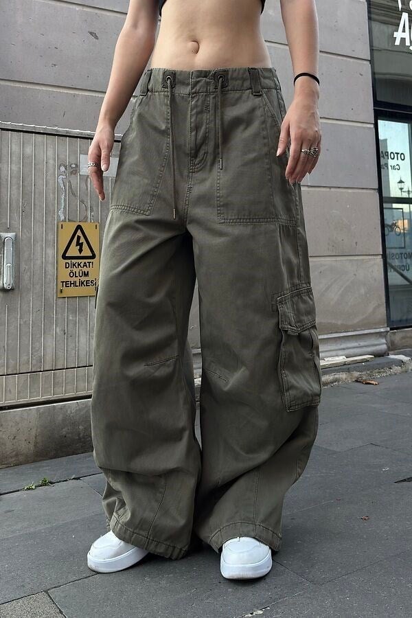 Premium Khaki Urban Baggy Cargo Pant