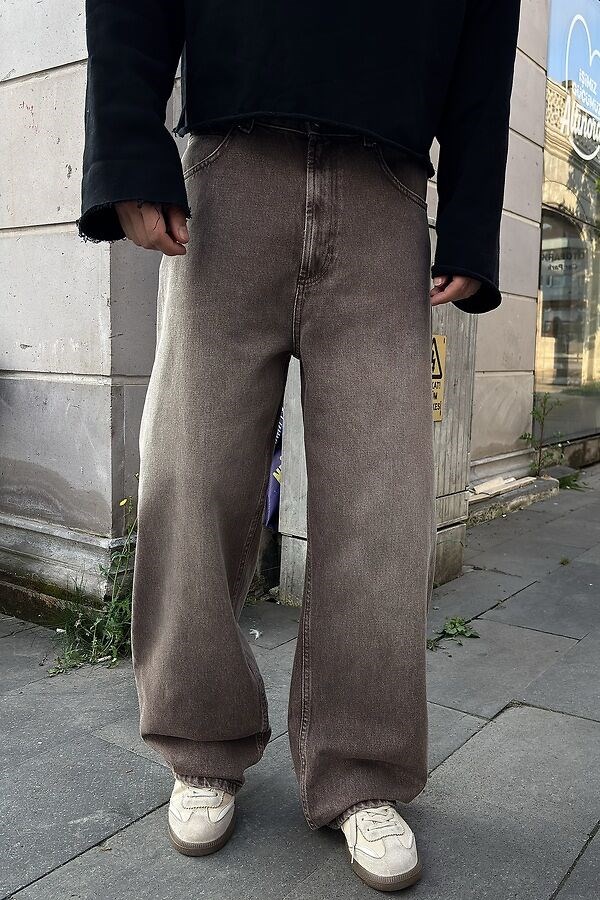 Premium Mocha Fade Baggy DEnim Jean