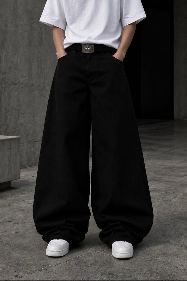Premium Org-Black Mold Stance Ultra Baggy Jean