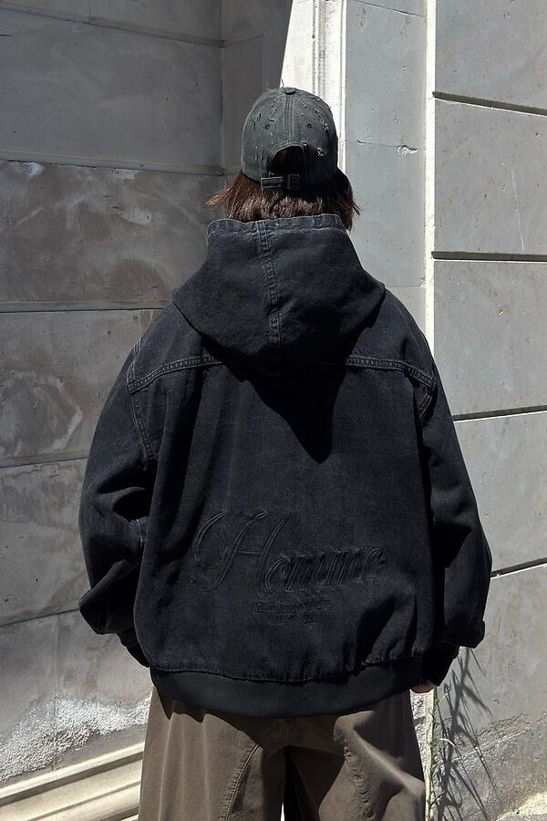 Premium Oversized Boxy Denim Embroidered Jacket