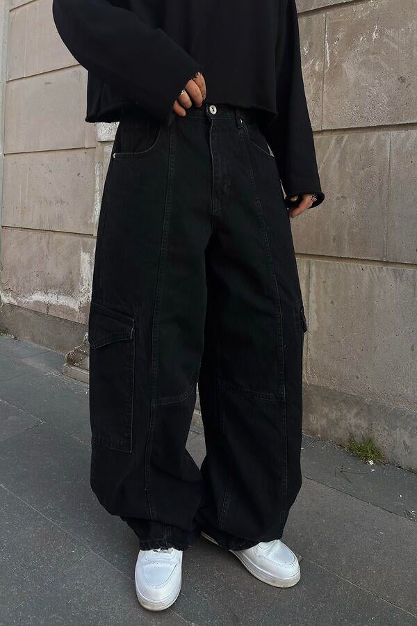 Premium Washed Black Mold Stance Cargo Jeans