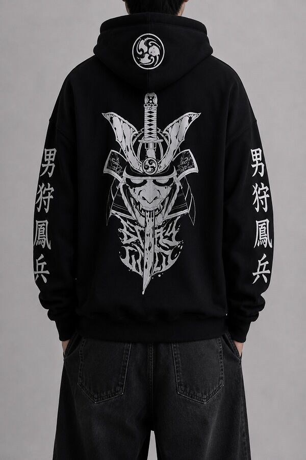 Ronin Spirit Shadow Samurai Oversize Hoodie