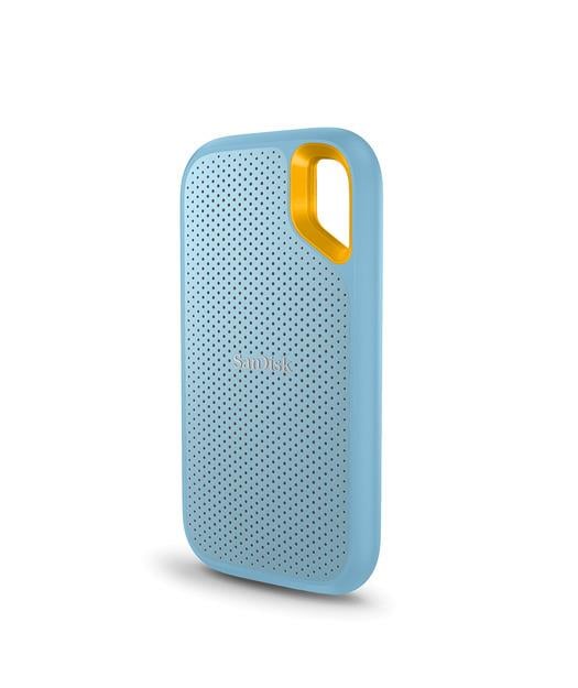 SanDisk Extreme PRTL SSD 1050MB/s R, 1000MB/s W,PC,MAC - Smartphone Compatiable,2TB Sky Blue color