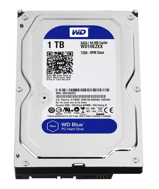 WD Caviar Blue 3.5 SATA 3 1TB 7200rpm 64MB