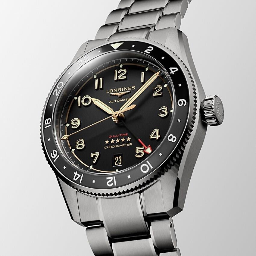 Longines Spirit Zulu Time Titanium L38021536 Kol Saati