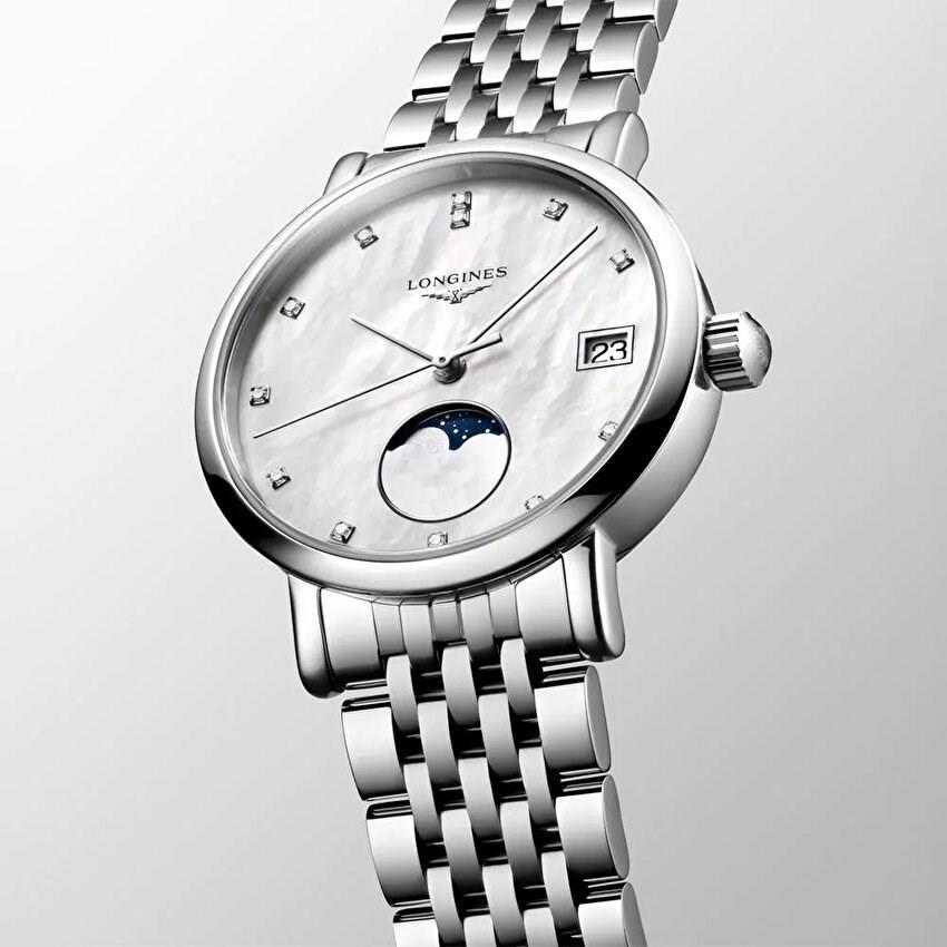 Longines Elegant Collection Moonphase L43304876 Kol Saati
