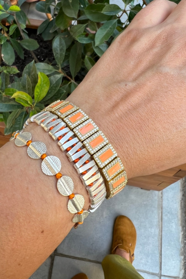 BRONZ TURUNCU KOMBİN BİLEKLİK