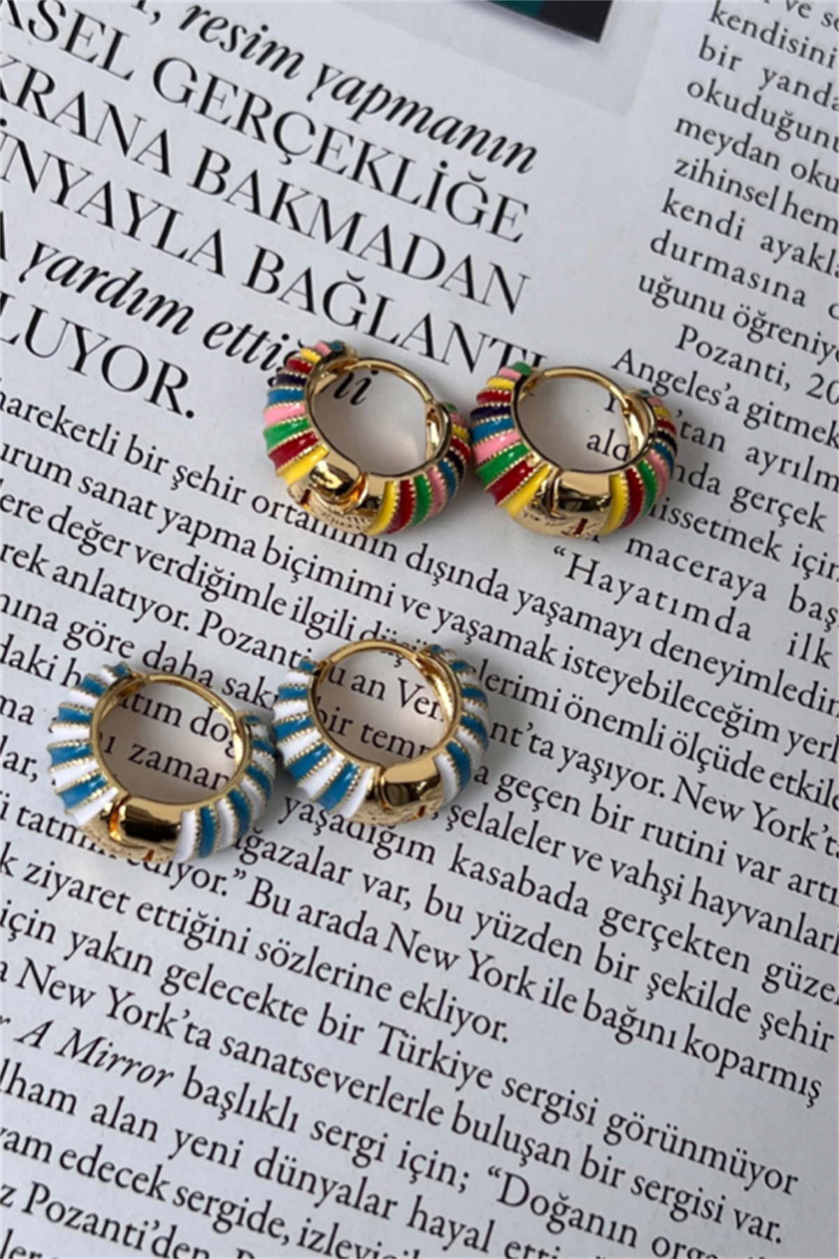 ÇİZGİLİ KÜPE