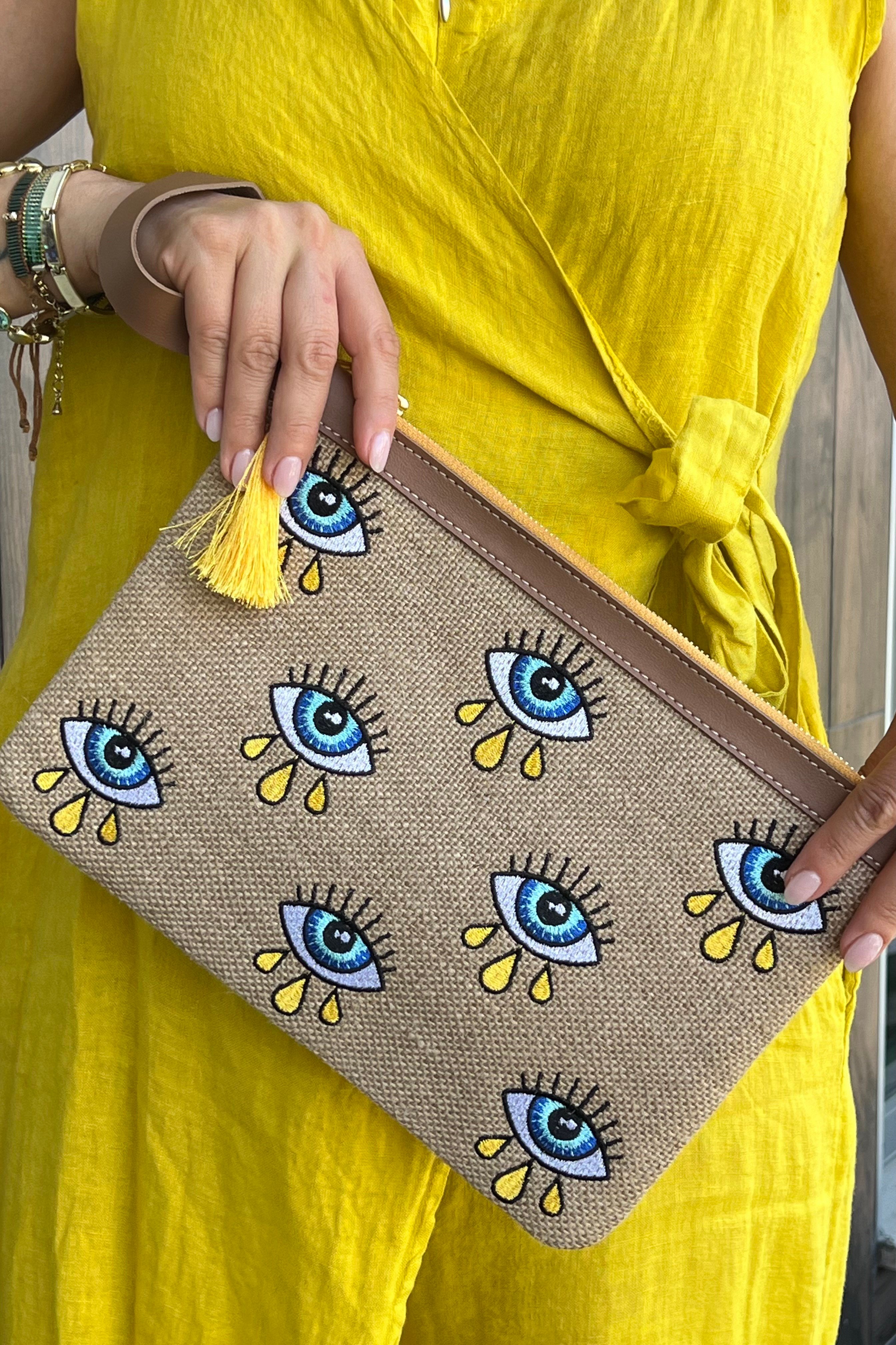 ÇOKLU GÖZ CLUTCH ÇANTA